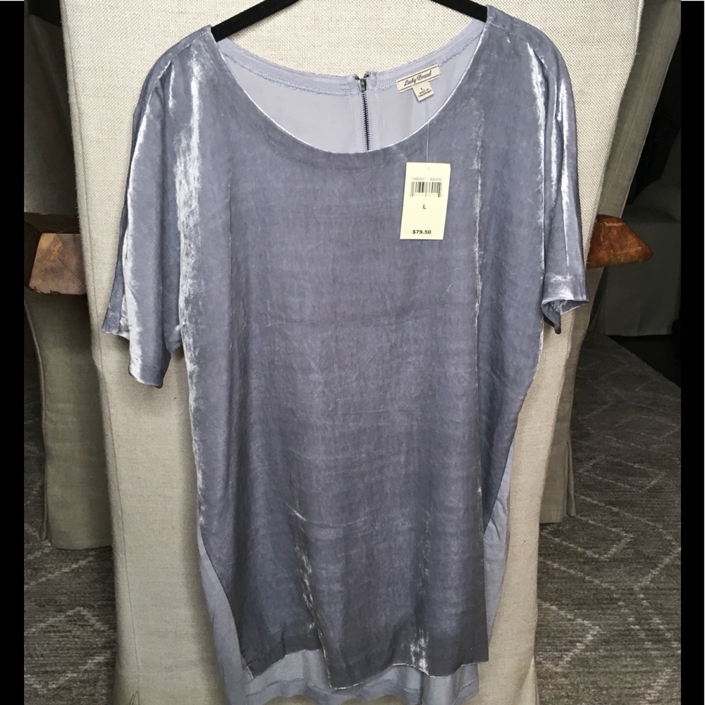 NWT Lucky Brand Velvet Top