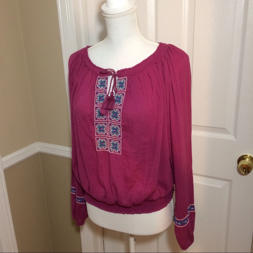 Hollister Woman's Peasant Shirt