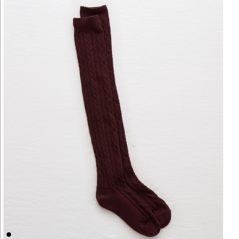 New Aerie Cable Knit Over the Knee Socks - Picture 1 of 2