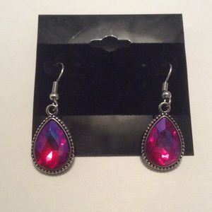 Hot pink earrings