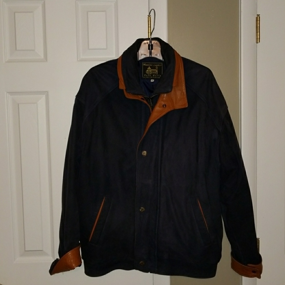 Men's Ultrasuede / Nubuck Blue Jacket