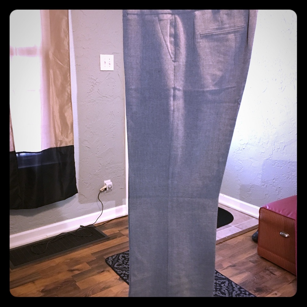 Gray dress trousers