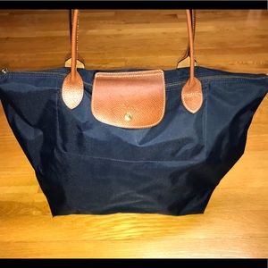 Longchamp Le Pilage Large Tote, Navy