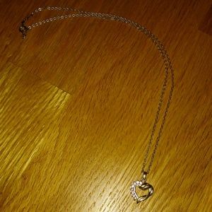 Silver heart necklace