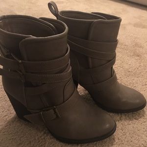 Taupe Booties - 7.5