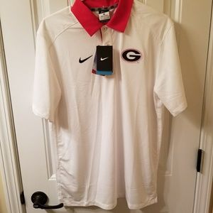 Mens Georgia Collegiate Nike polo Medium