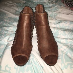 Rampage Peep-toe Booties