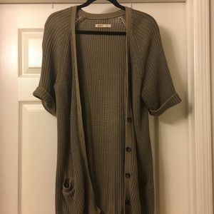 Shabby Olive Cardigan