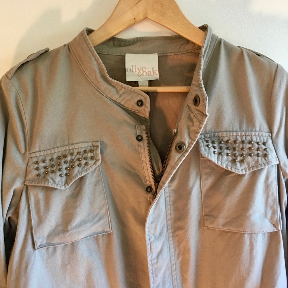 Studded Khaki Jacket