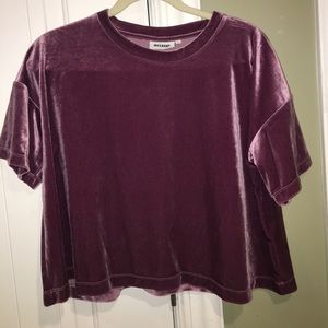 ASOS velvet crop(ish) top!