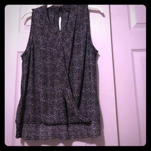 White House Black Mrkt Sleeveless blouse XL