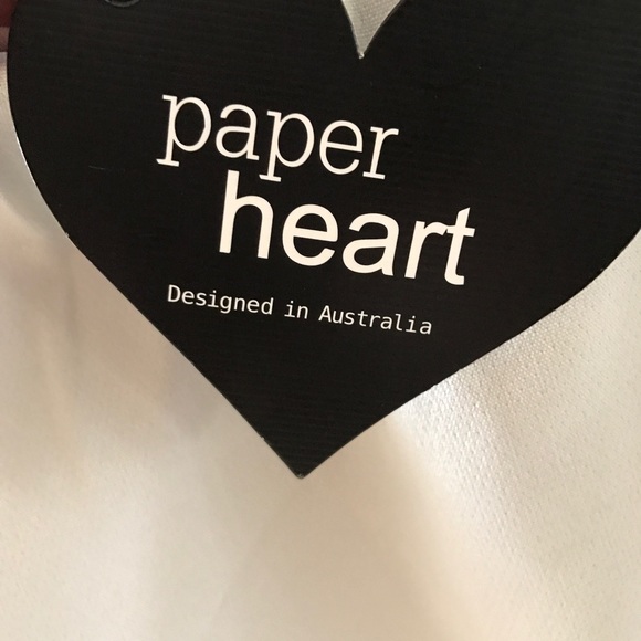BNWT Paper Heart Off The Shoulder size small - Picture 4 of 5