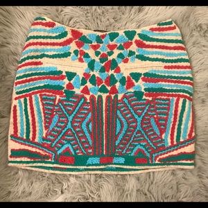 Gryphon embroidered skirt