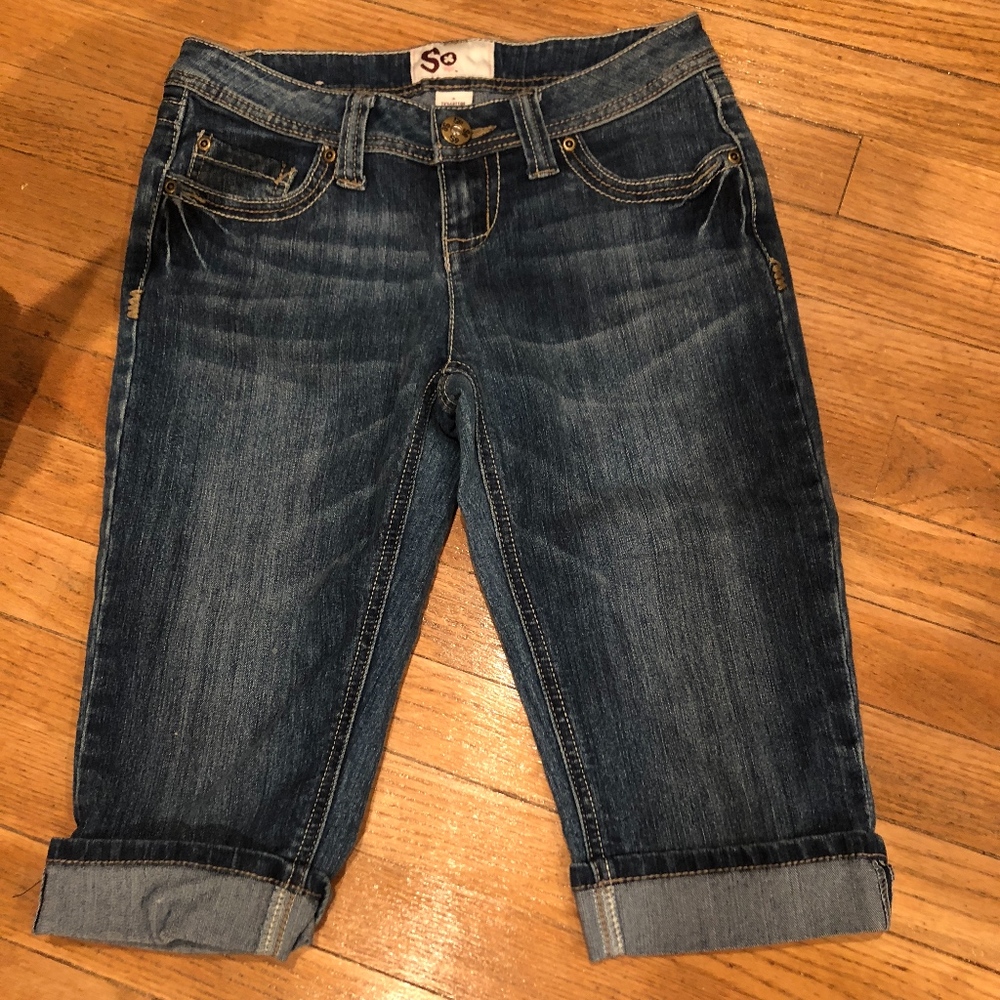 Denim capris
