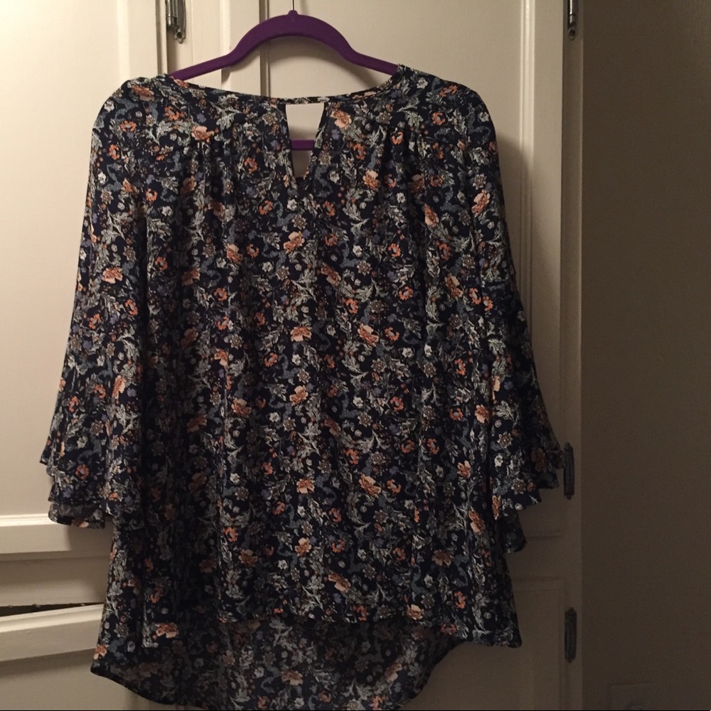 Pleione boho floral shirt