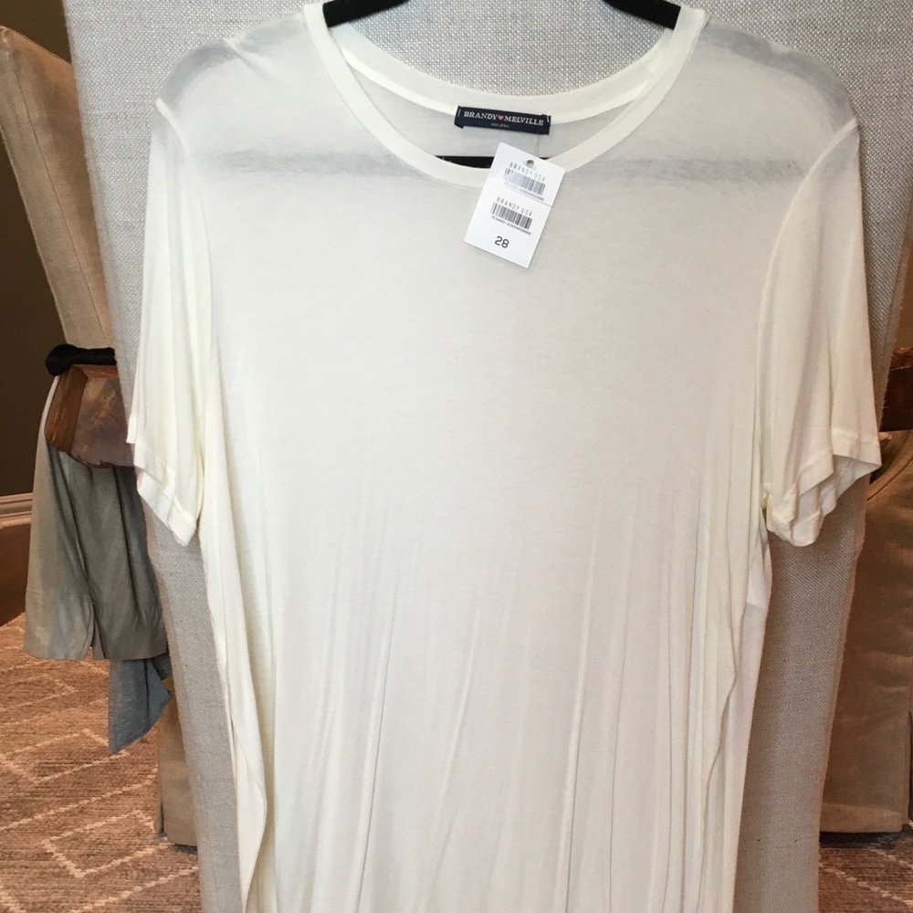 NWT Brandy Melville super stretch knit tee