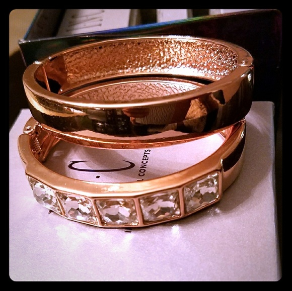 I.N.C International Concepts Rose Stone Hinge Duo! - Picture 1 of 7