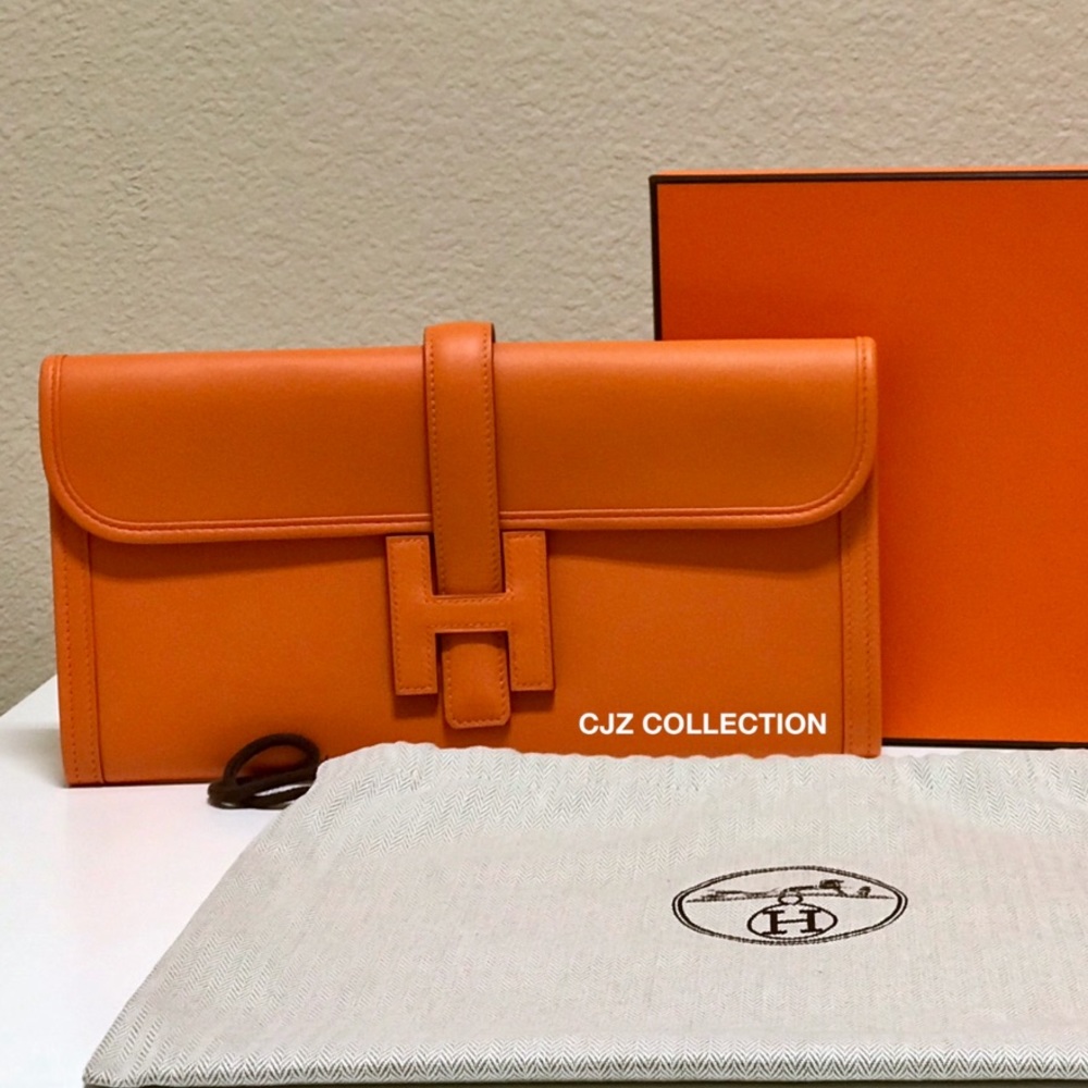 NIB Authentic X 2016 Hermes Jige Elan Clutch