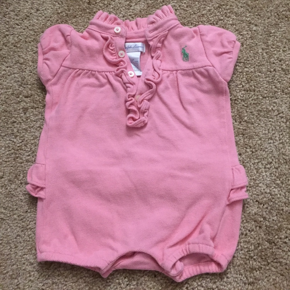 💕 Ralph Lauren Baby Girl Romper Sz 3m 💕