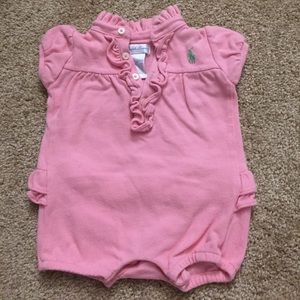 💕 Ralph Lauren Baby Girl Romper Sz 3m 💕