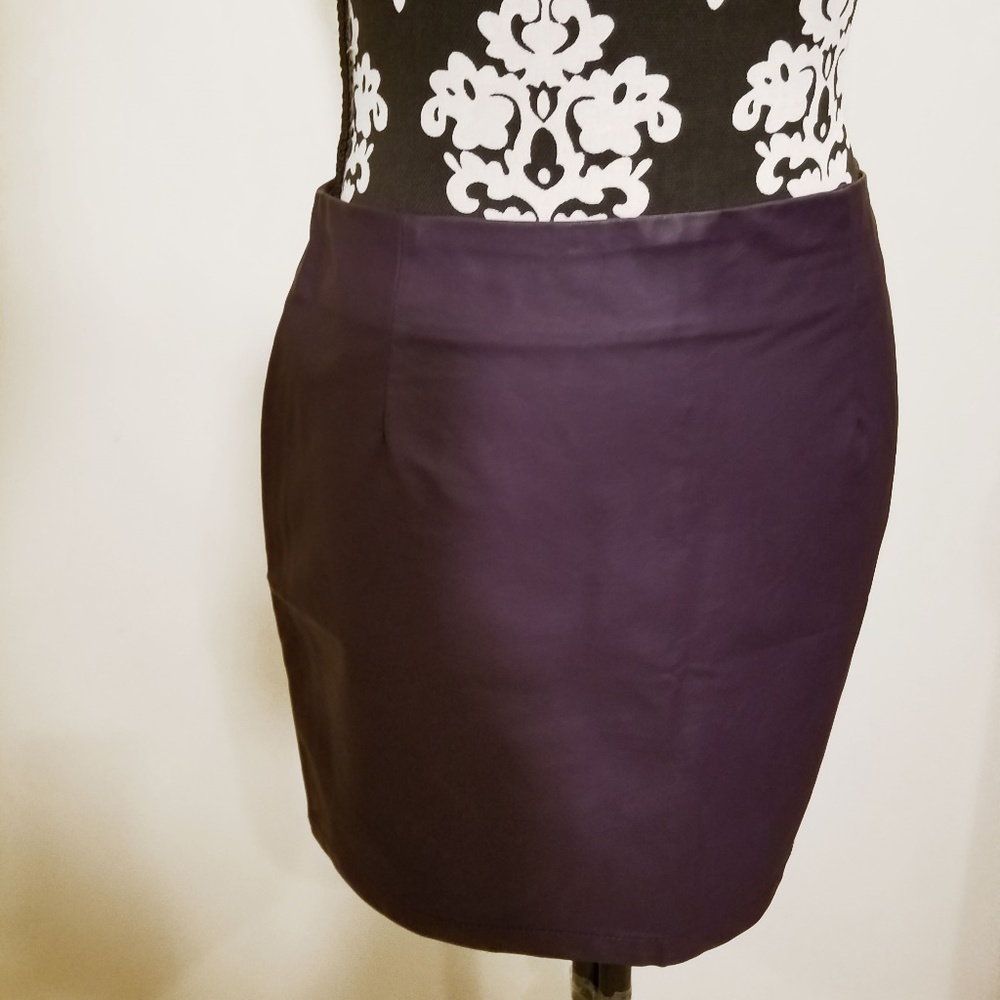 Faux Leather Mini Skirt
