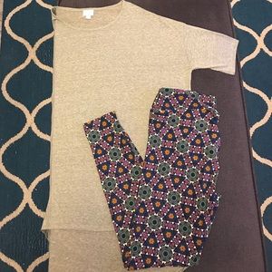 Lularoe Outfit (M Irma // TC Leggings)
