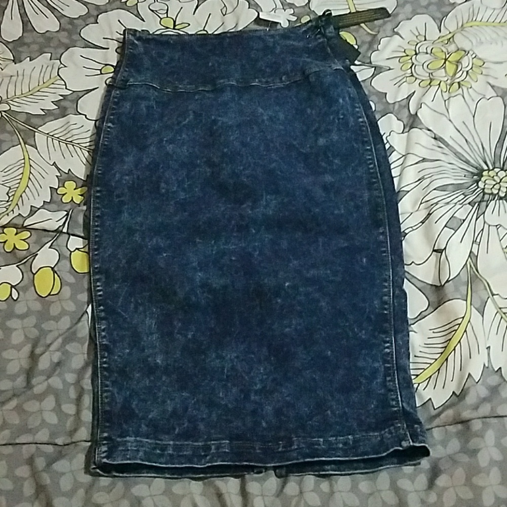 Midi jean skirt