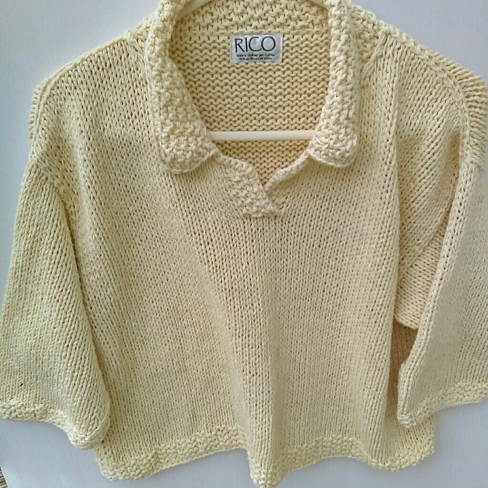 Chunky Crop like Yellow Sweater