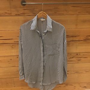 New Listing! Free People Striped Hi-Lo Blouse