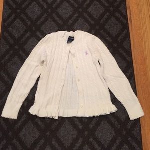 Ralph Lauren cable knit girls sweater