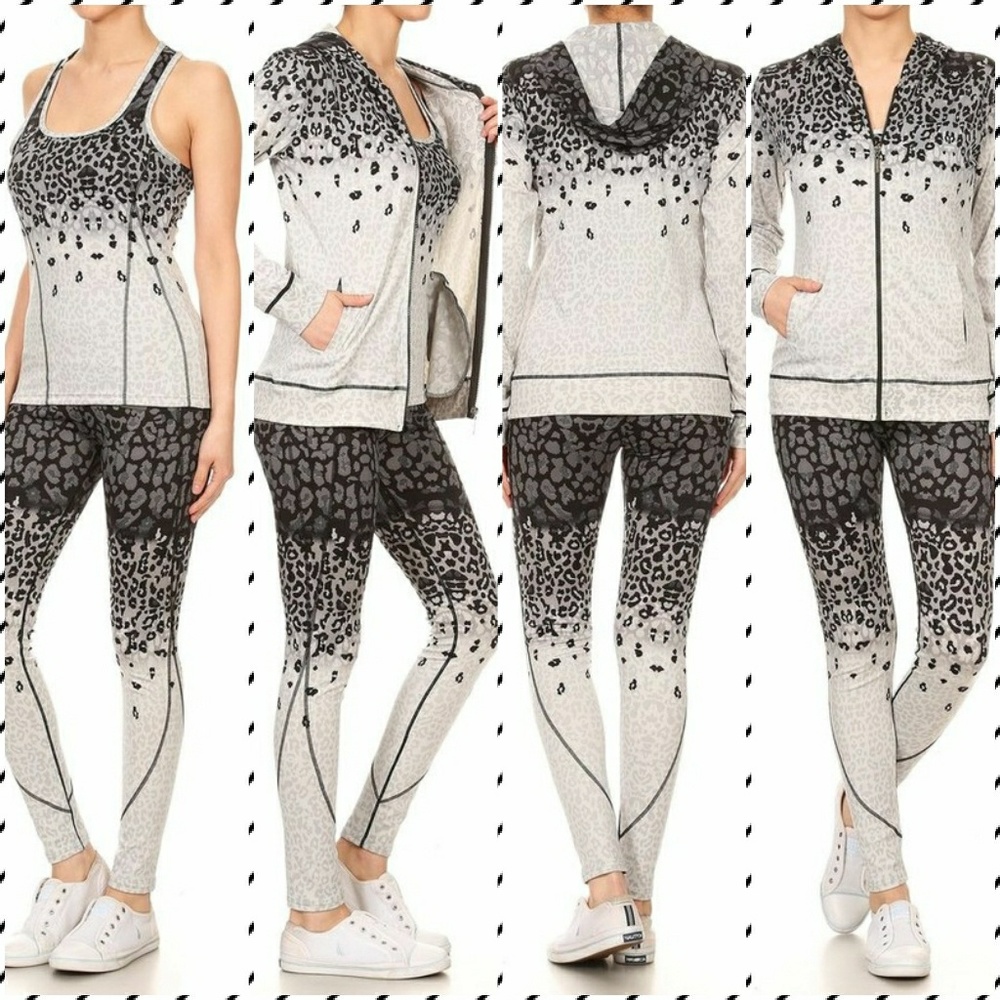 Printed 3 piece activewear - Picture 1 of 4