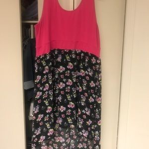 Torrid floral high low dress