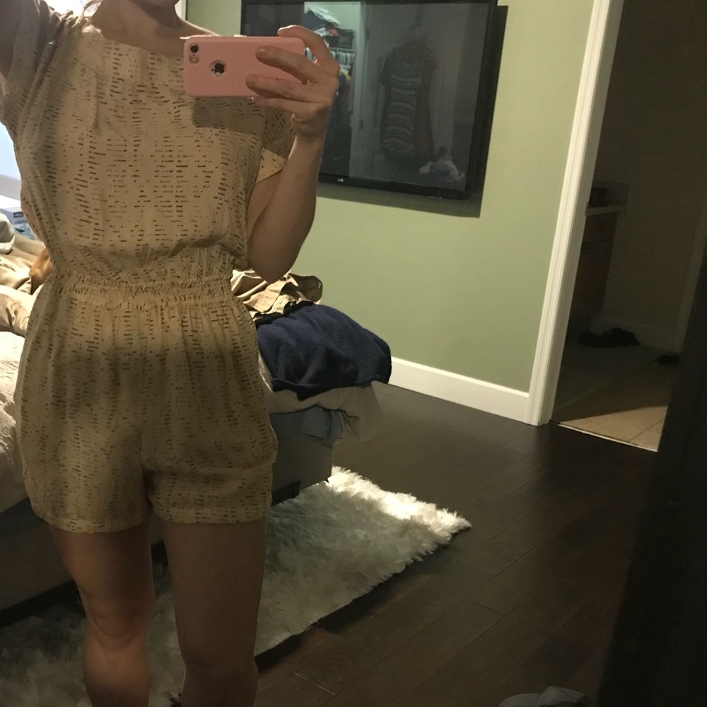 BCBG Backless romper.