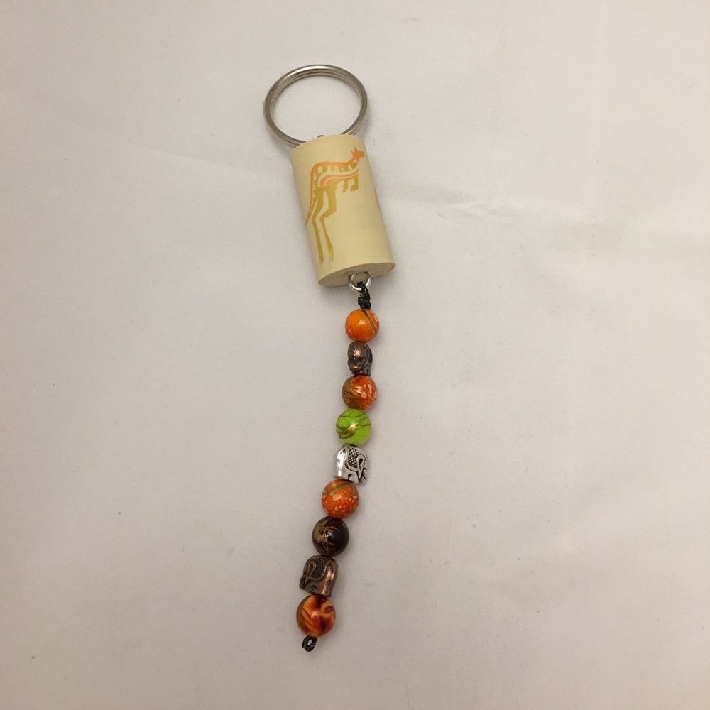 Wine Cork Keychain