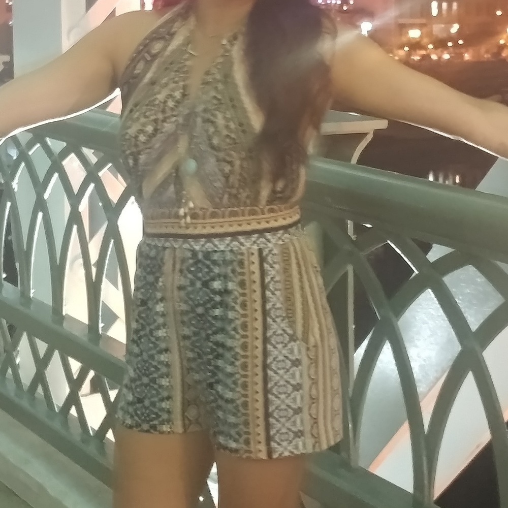 Sexy romper backless