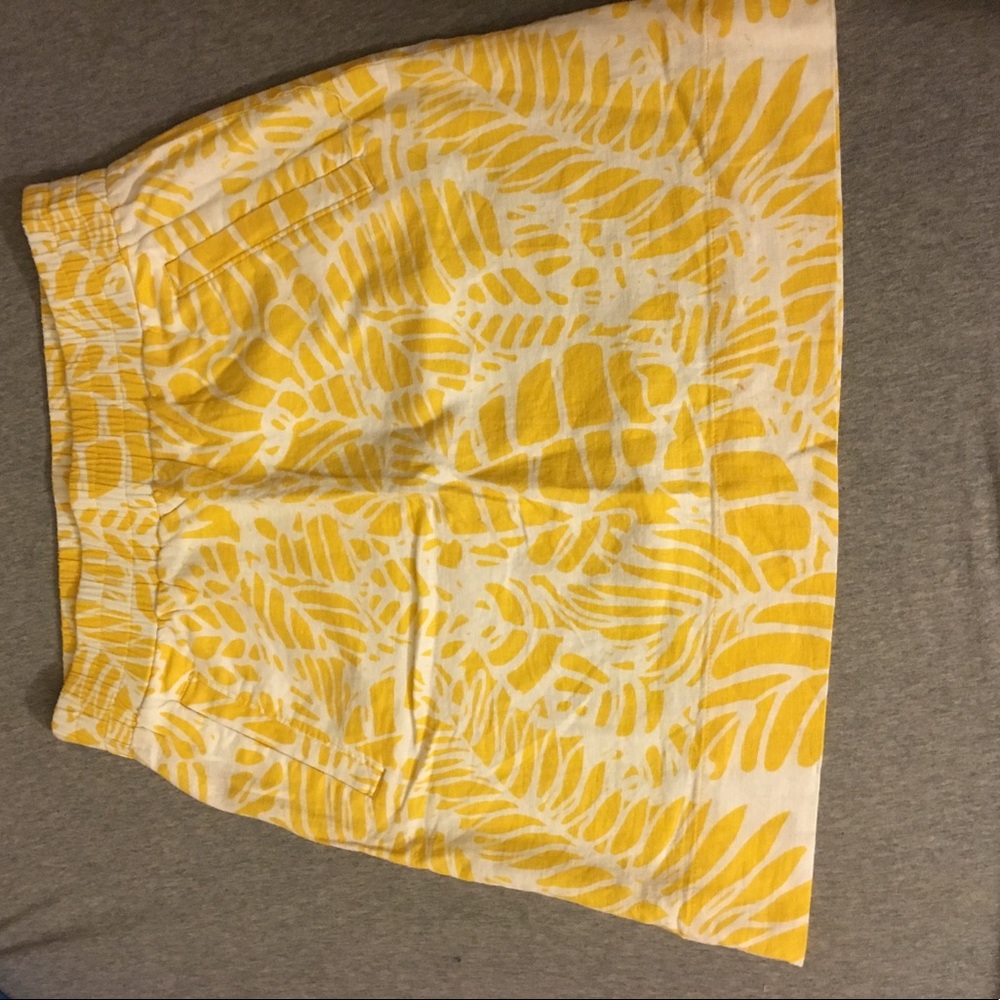 Yellow LOFT skirt