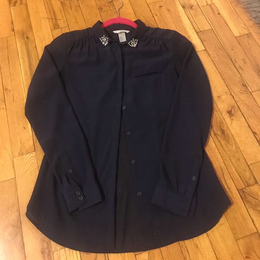 Sheer button down by h&m
