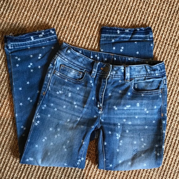 J. Crew Crewcuts Girls Star Print Jeans ⭐️ - Picture 1 of 4
