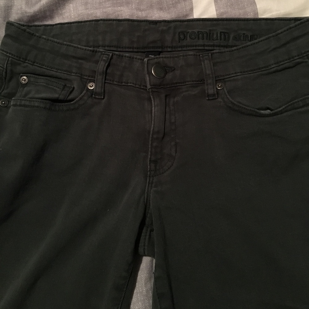 Hunter green khakis from Gap