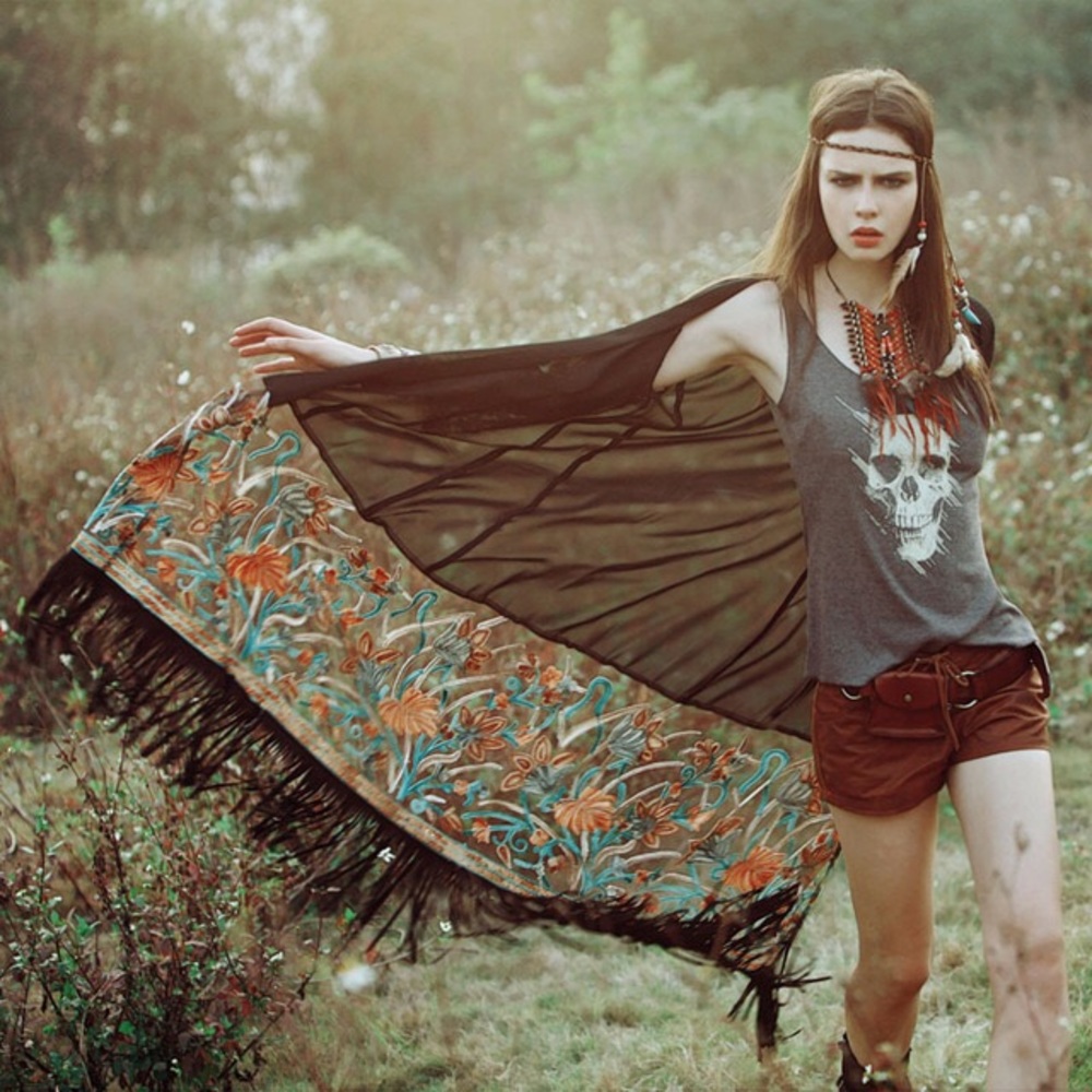 FARRAH embroidered long cardigan - Picture 4 of 7