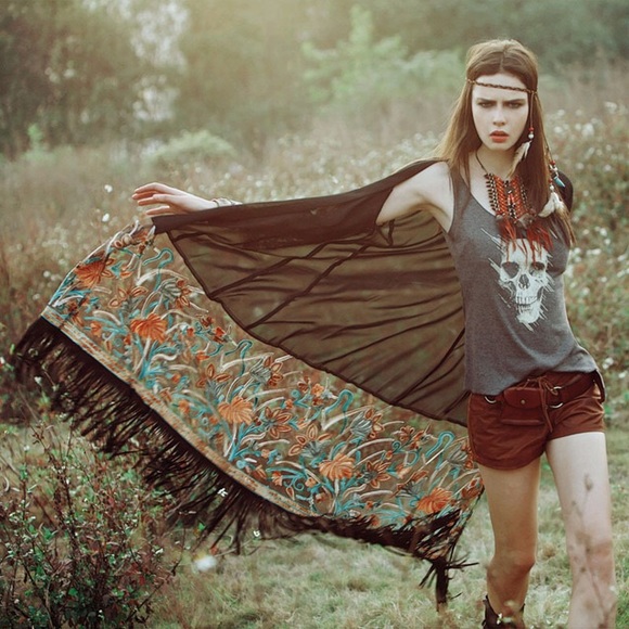 FARRAH embroidered long cardigan - Picture 4 of 7