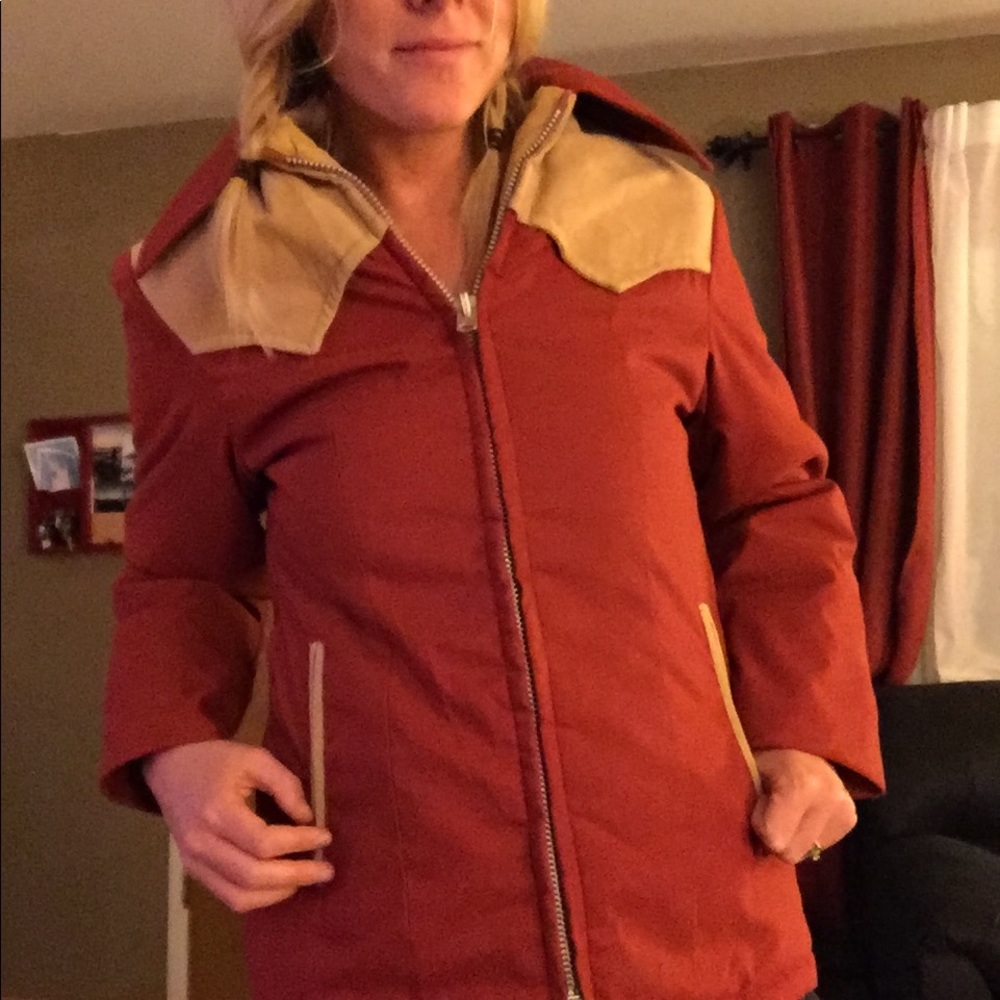 Vintage western puffy coat - rust