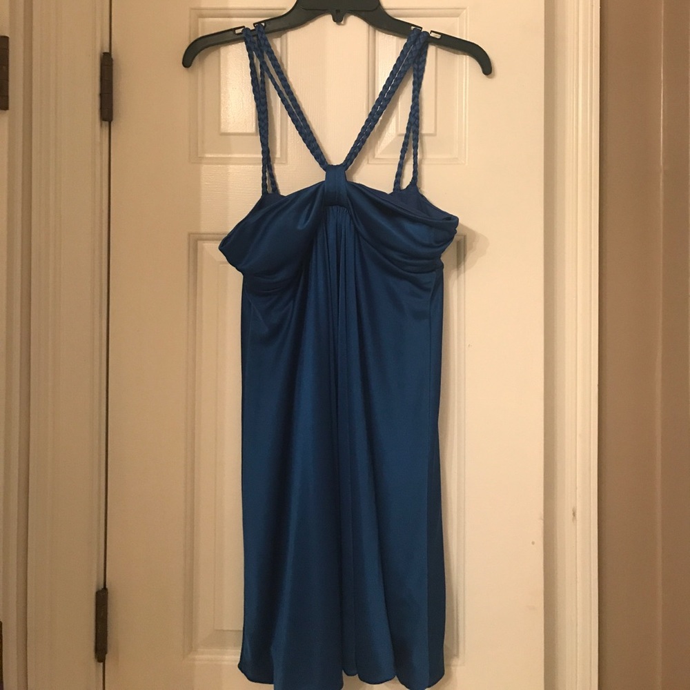 Blue Halter Party Mini Dress (worn once)