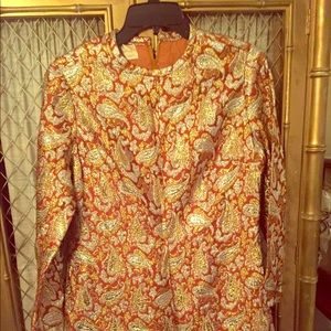 Vintage gold Metallic dress