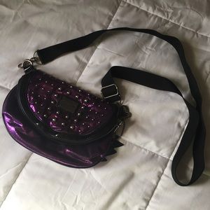 Metallic Purple Betsy Johnson Purse