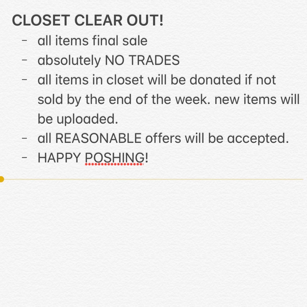 EVERYTHING MUST GO!