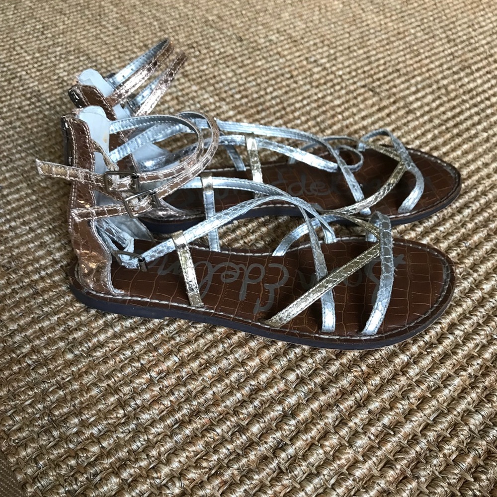 Sam Edelman Metallic Strappy Sandals
