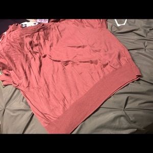 Peek a boo sleeve sweater