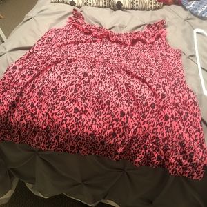 Animal print spaghetti strap tank