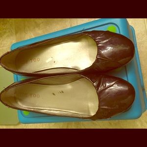 Me Too Dark purple patent flats